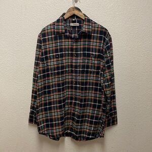Foxfire Plaid Flannel Button Down Shirt Large